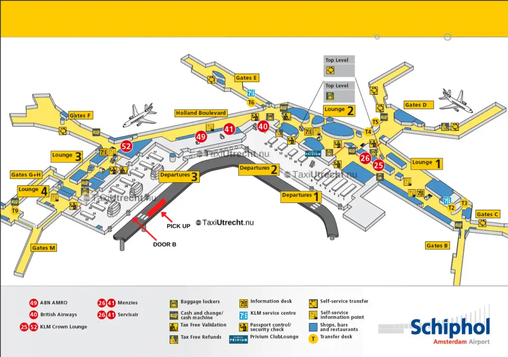 Pick Up Schiphol TaxiUtrecht.nu